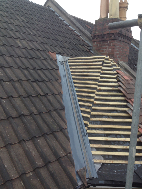 Re-roofing work